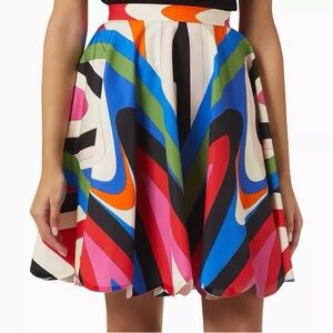 Pucci Printed Geometric Swirl Skirt